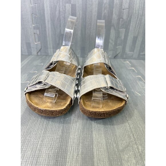 Sam & Libby Studded Slide Sandals – Women’s 5 Silver - Picture 3 of 10